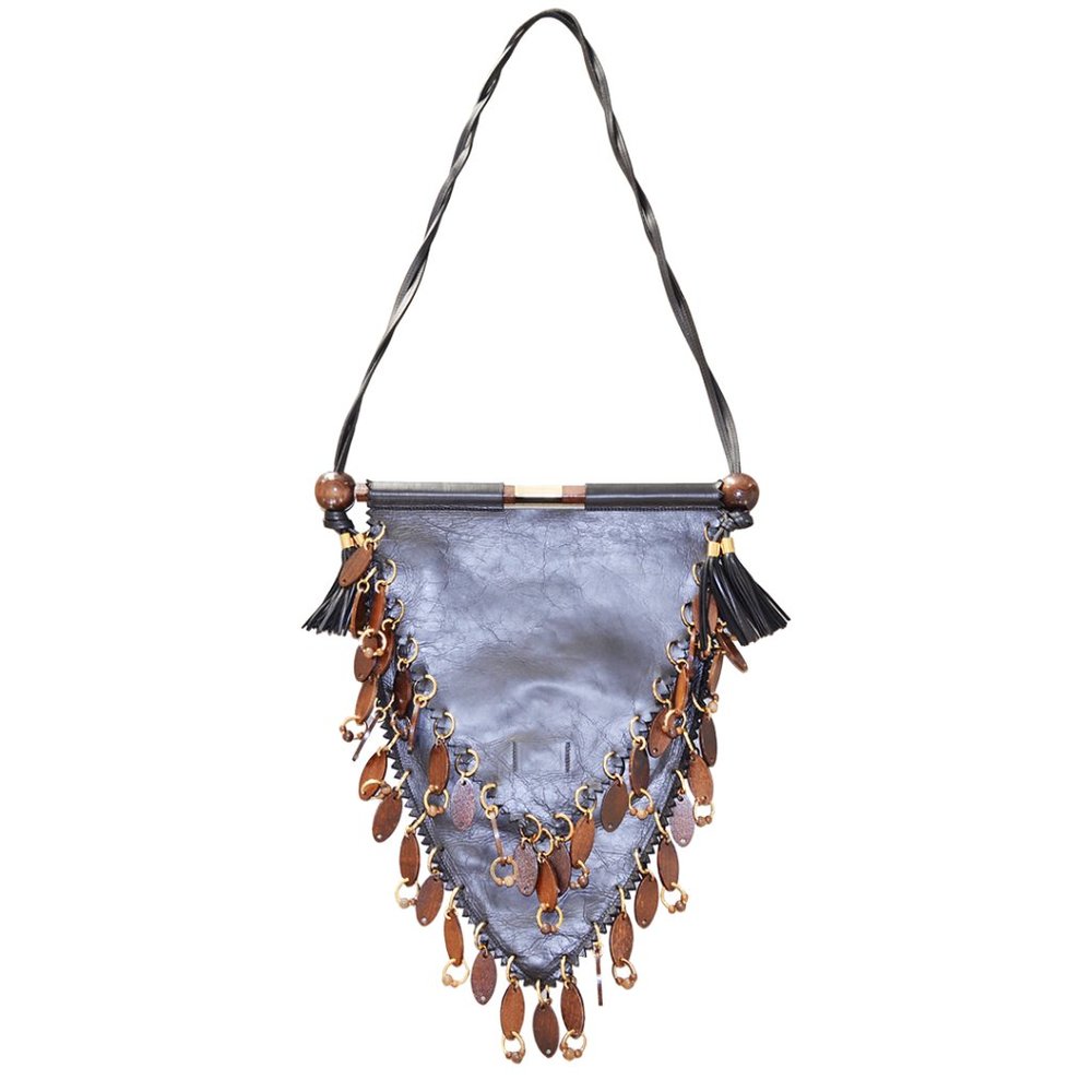 Givenchy Black Leather Saddle Bag // Rare